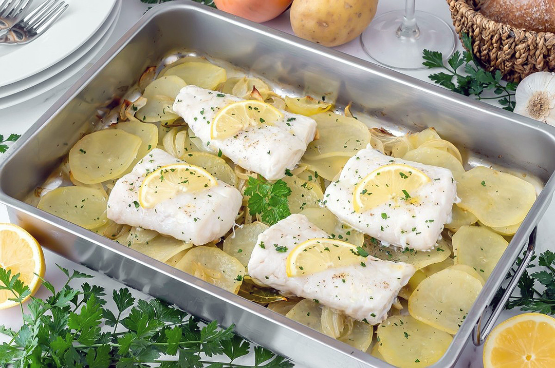 Merluza al horno